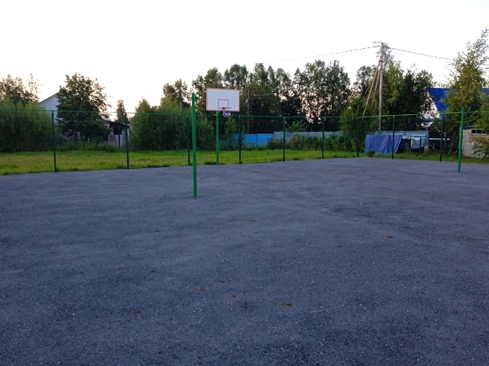 баскетбольно-волейбольная площадка